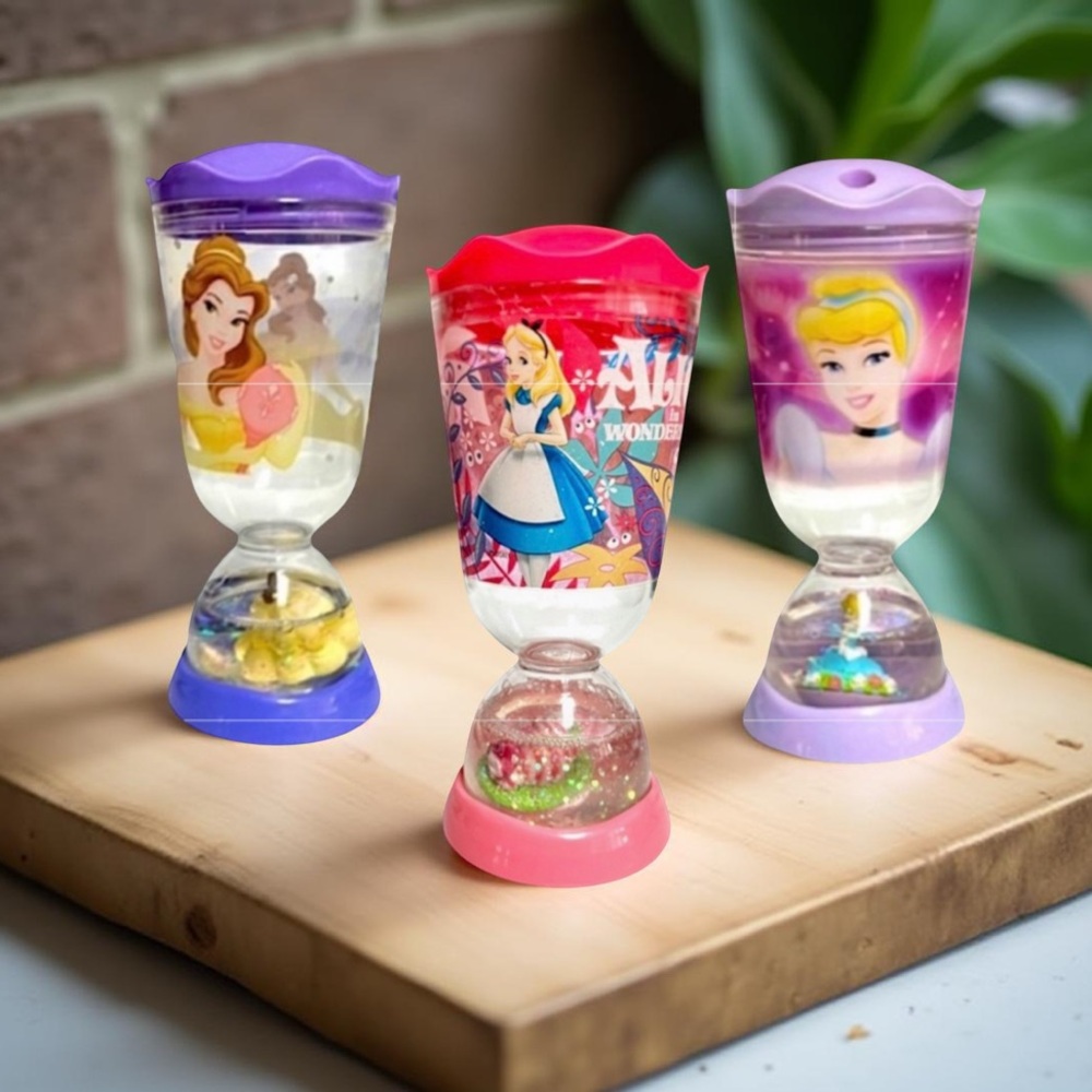 ⭐️5/$25⭐️Disney Store Princess Snow Globe Tumblers With Lid